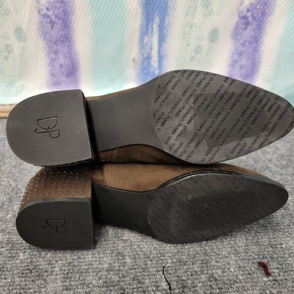 Donald Pliner Brown Studded Ankle Booties - Picture 5 of 7